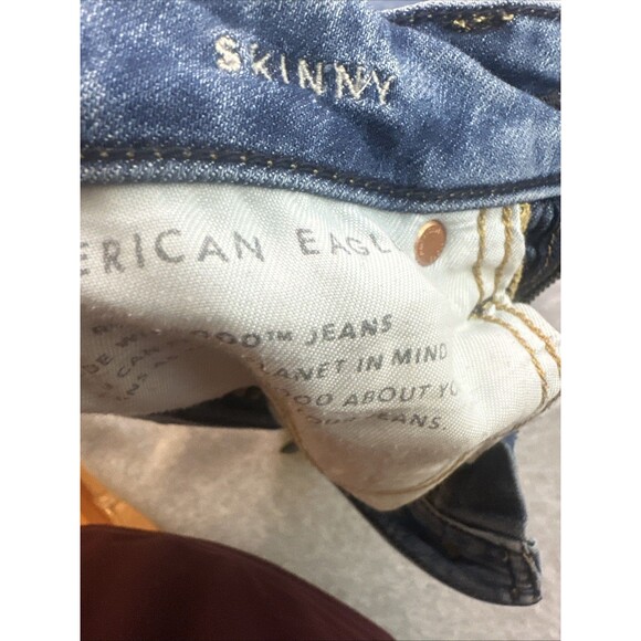 American Eagle Men's Jeans Denim Air Flex 360 Skinny W29 L30 Stretch Distressed - Picture 5 of 8